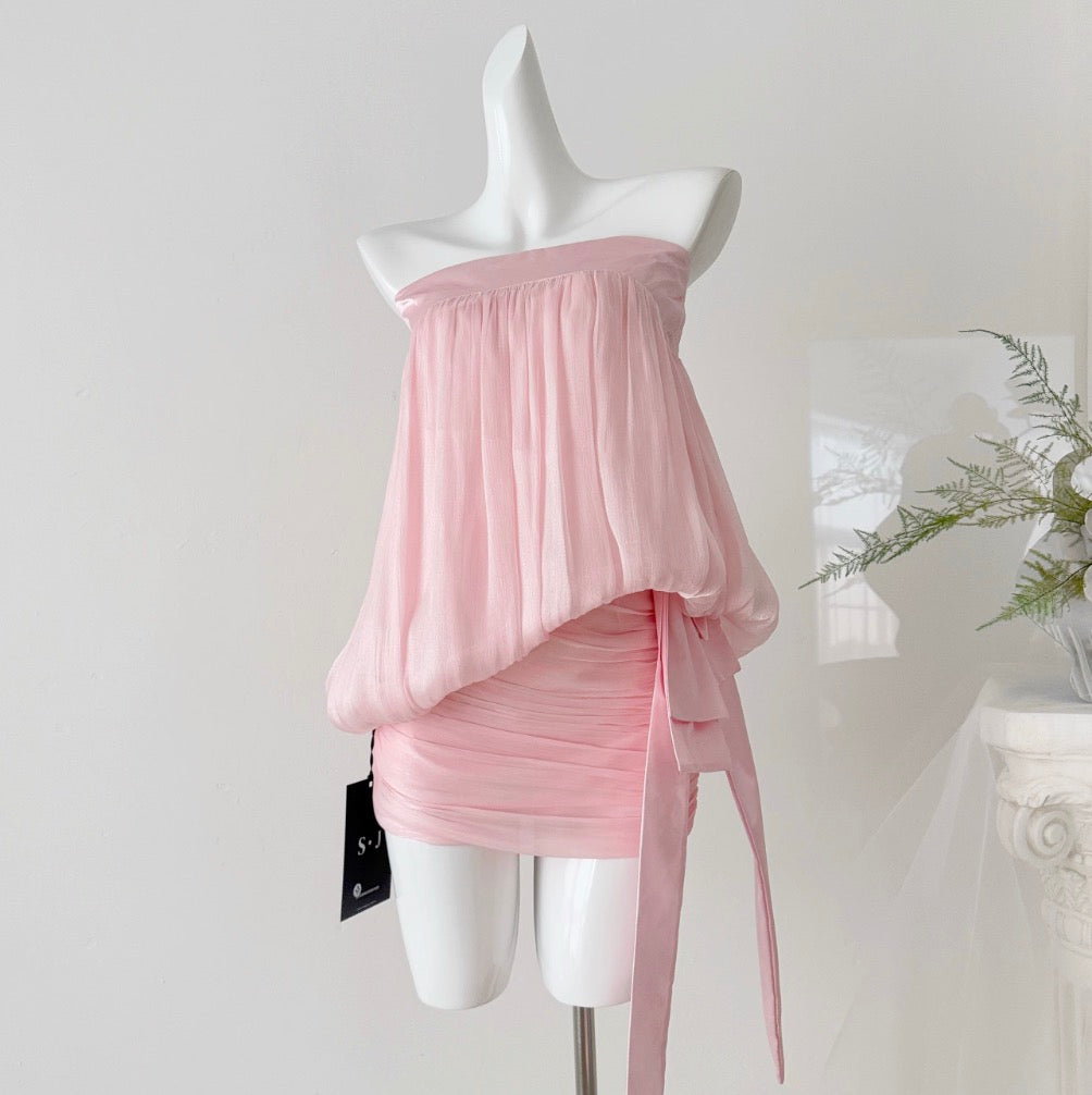 Off-shoulder Top & Skirt Ruffled 2Pcs