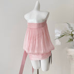 Off-shoulder Top & Skirt Ruffled 2Pcs