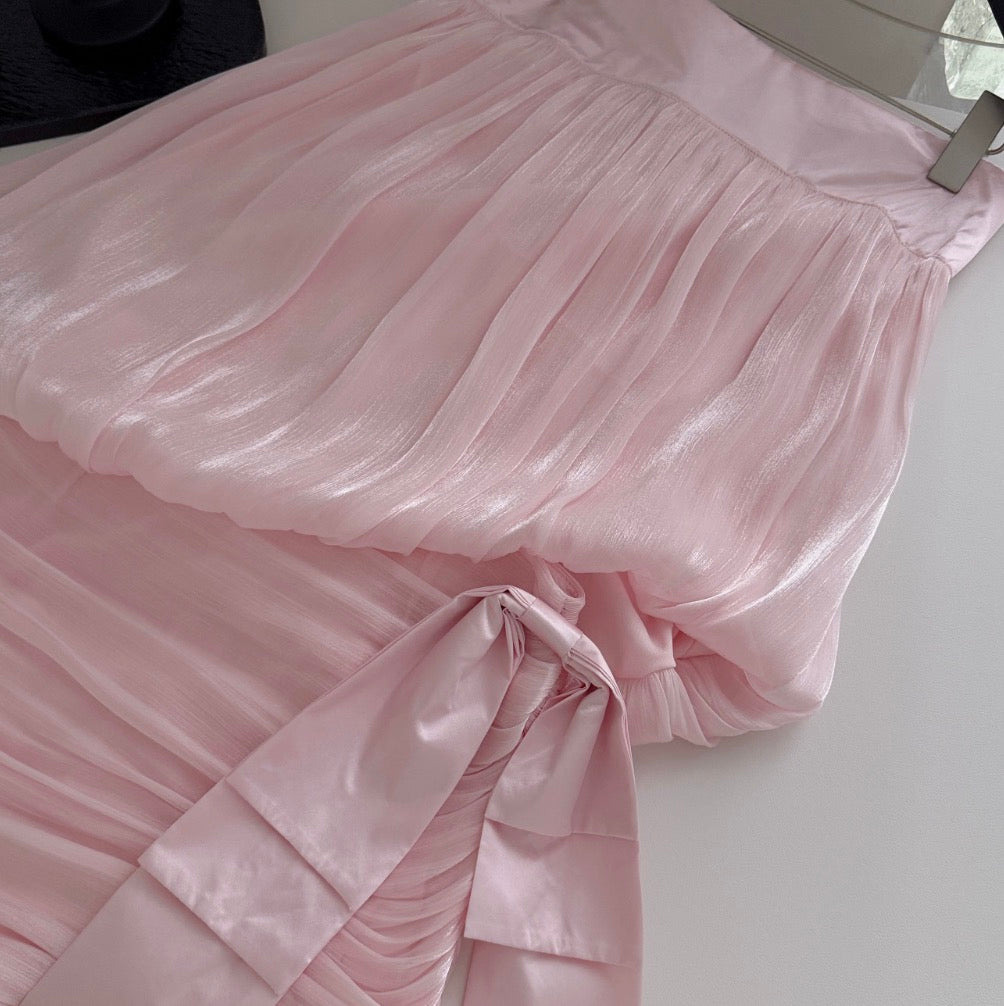 Off-shoulder Top & Skirt Ruffled 2Pcs