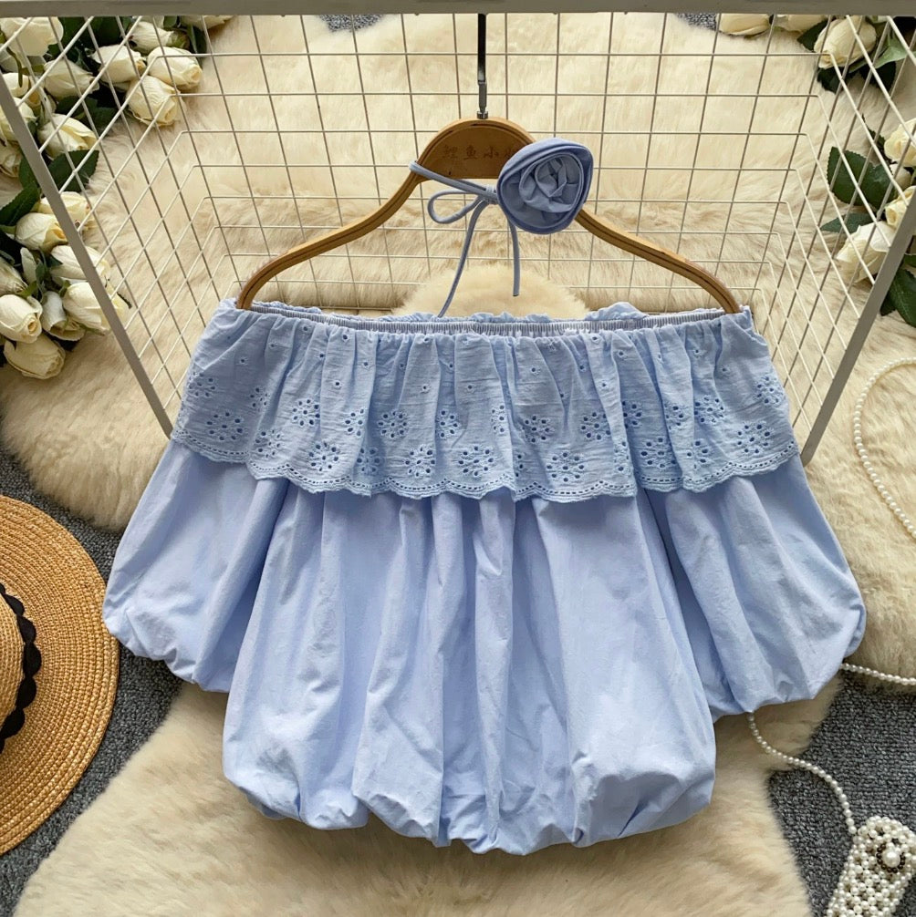 Sweetie Off-shoulder Top with Choker