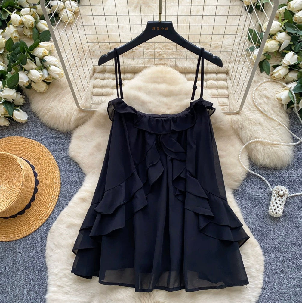 Bohemian Style Ruffled Camisole