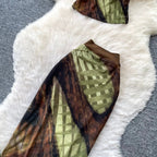 Tank Top & Split Skirt Print 2Pcs