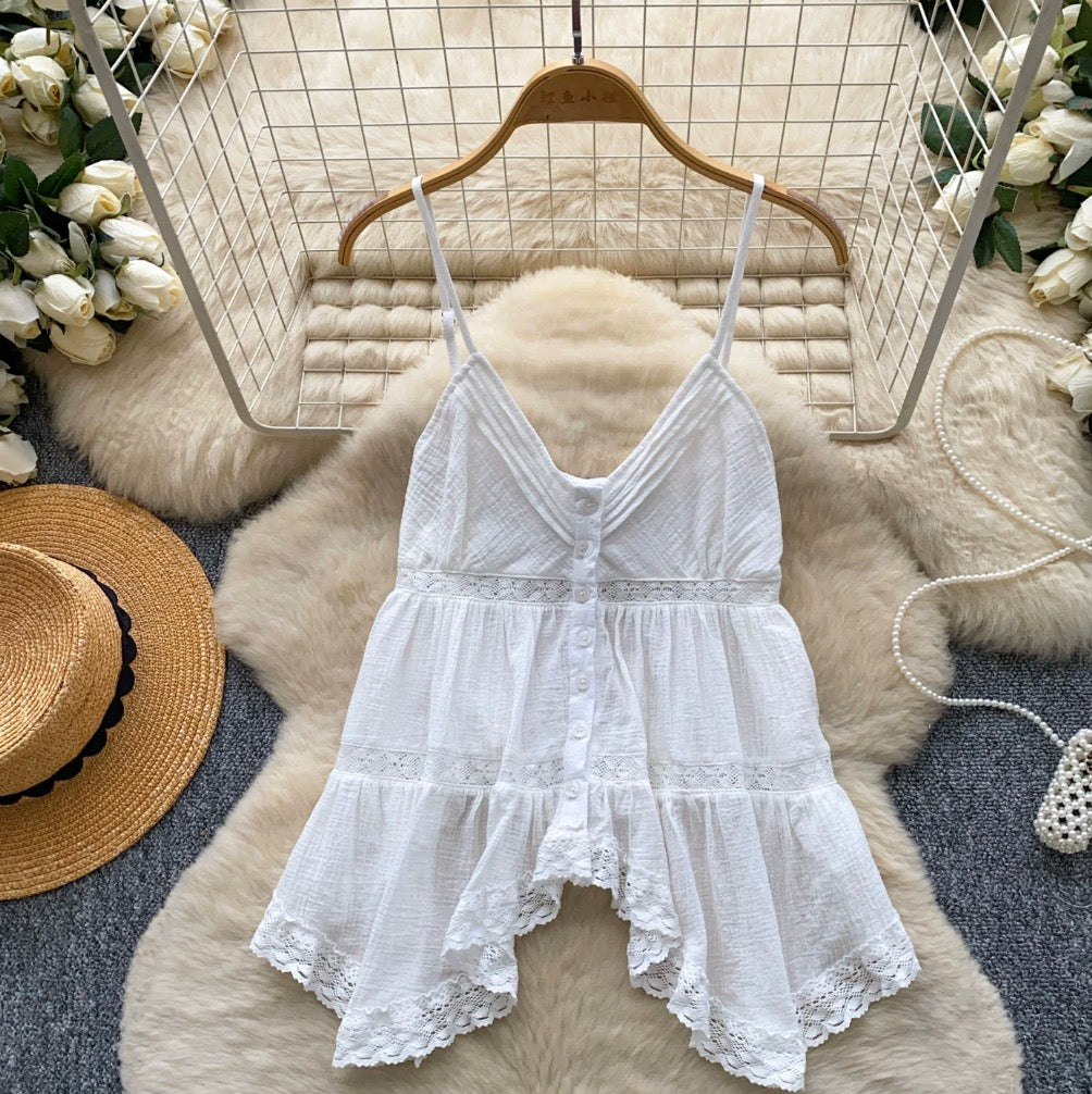 Vintage V-neck Casual Camisole