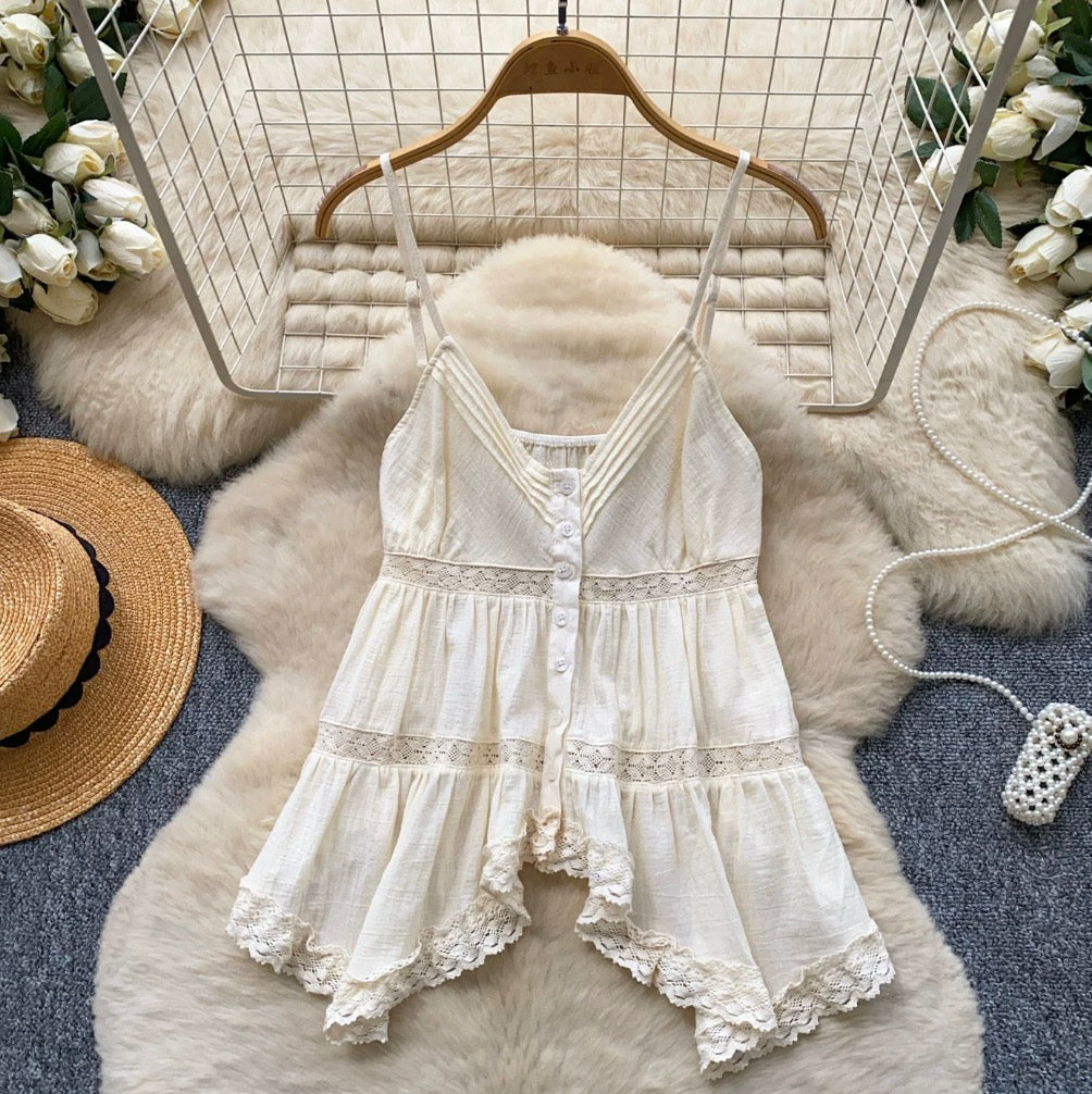 Vintage V-neck Casual Camisole