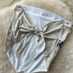 Backless Top & Skirt Printed 2Pcs
