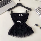 Sweetie Bow-tie Lace Bustier Top