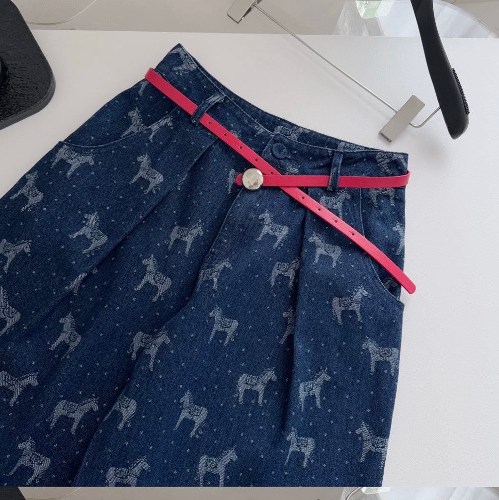 Printed Bustier & Trousers Chic 2Pcs