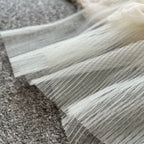 French Style Ruffled Mesh Halter Dress