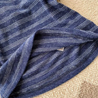 Vintage Off-shoulder Striped Top