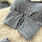 Padded Camisole & Fishtail Skirt 2Pcs