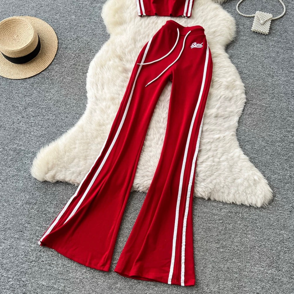 Chic Camisole & Sports Trousers 2Pcs