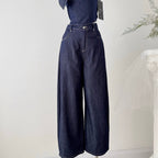 Camisole & Scarf & Trousers Chic Denim 3Pcs