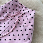 Casual Polka Dot Straight Pants