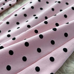 Casual Polka Dot Straight Pants