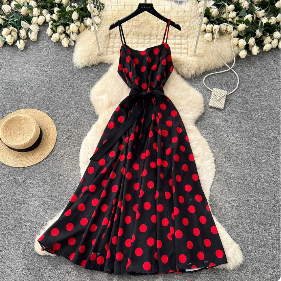 Vintage Polka Dot Slip Dress