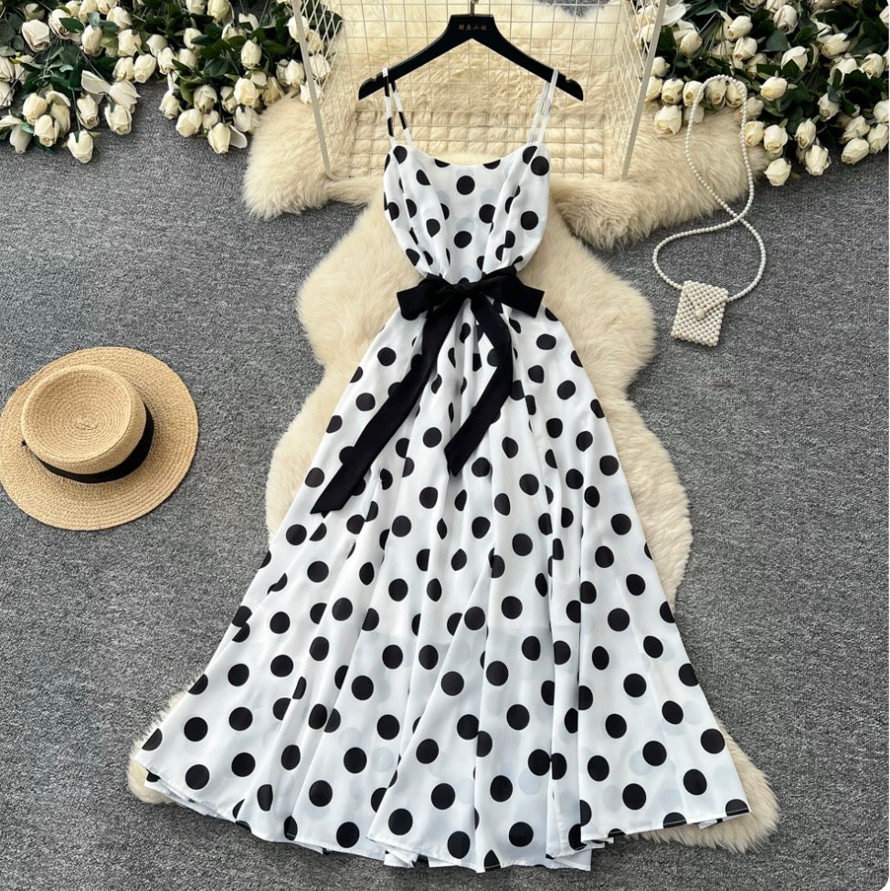 Vintage Polka Dot Slip Dress