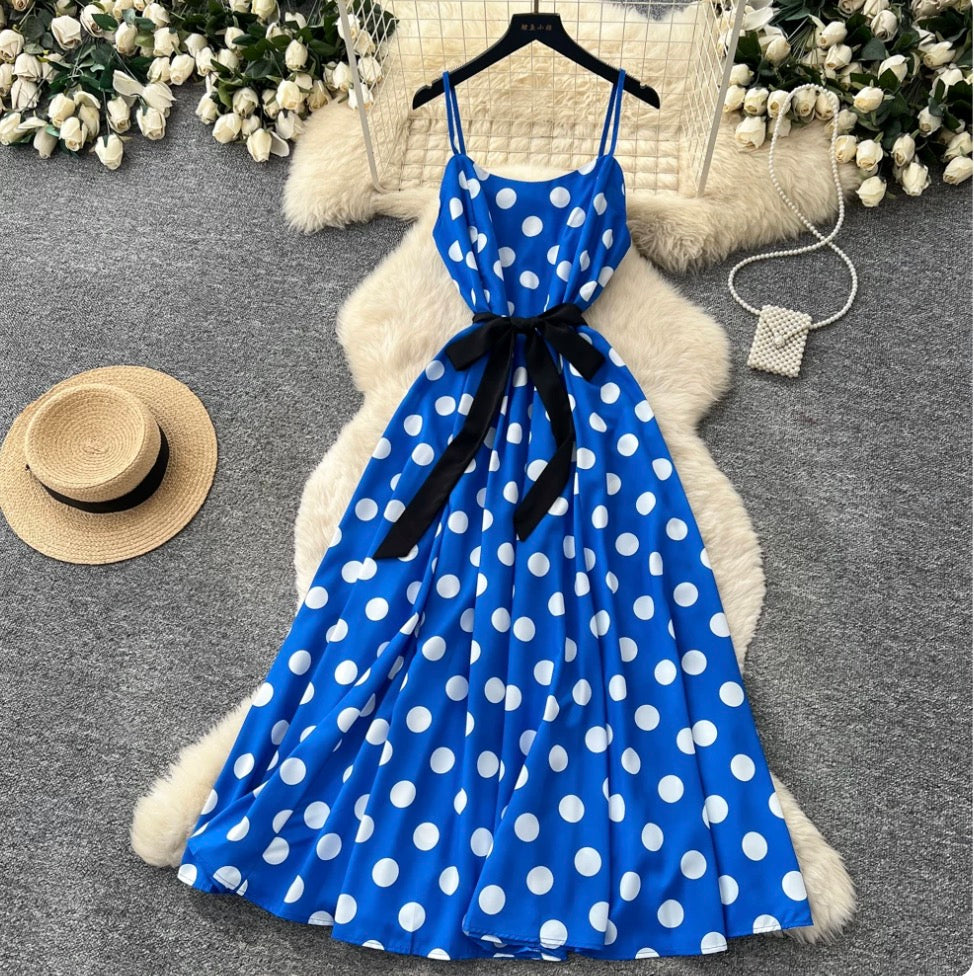 Vintage Polka Dot Slip Dress