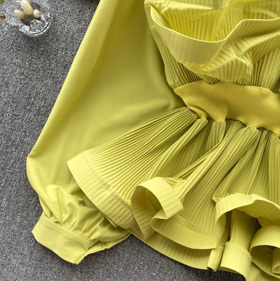 Niche Design Solid Color Shirt