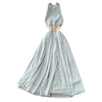 Backless Patchwork Sleeveless Dress