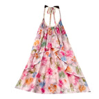 Sweetie Colorful Floral Halter Dress