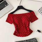Casual Polka Dot Print T-shirt