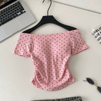 Casual Polka Dot Print T-shirt