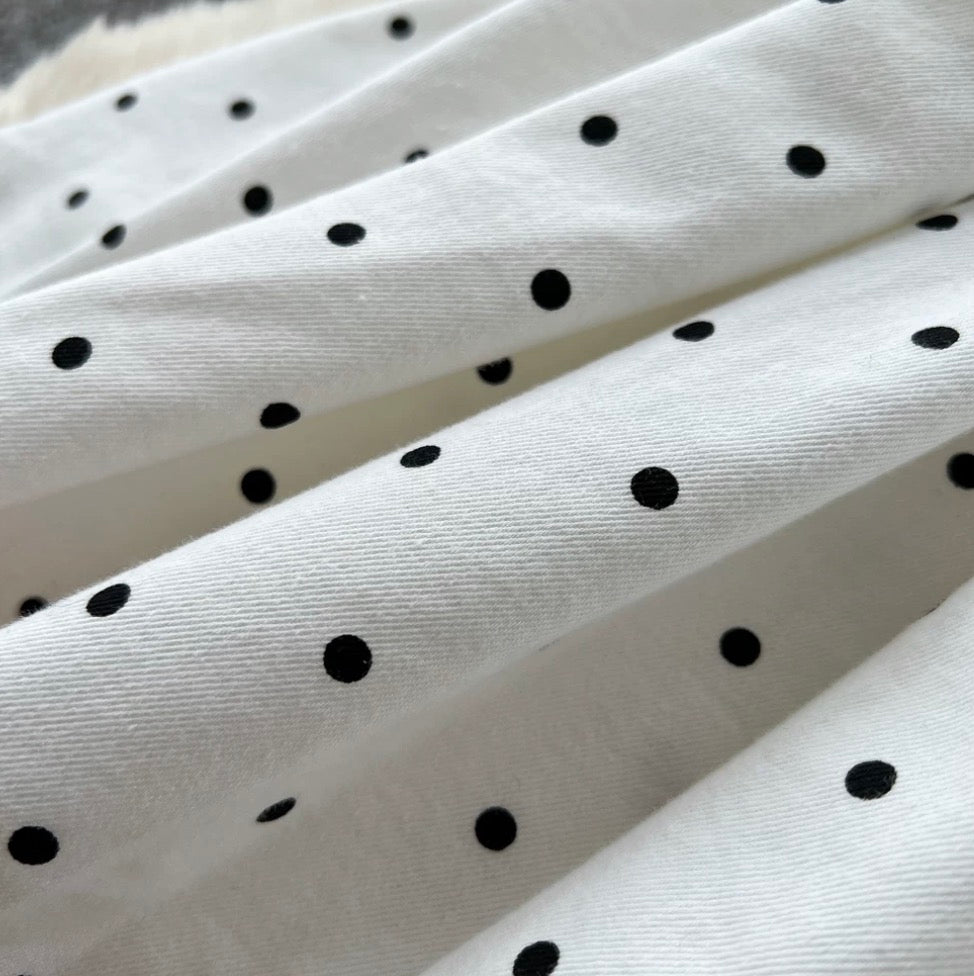 Polka Dot Print Halter Dress