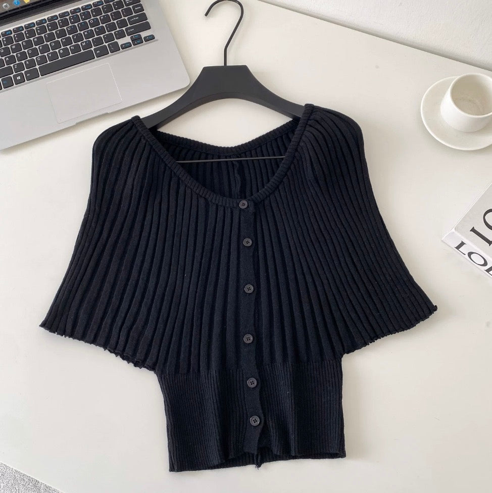 Niche Solid Color Cardigan