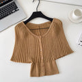 Niche Solid Color Cardigan
