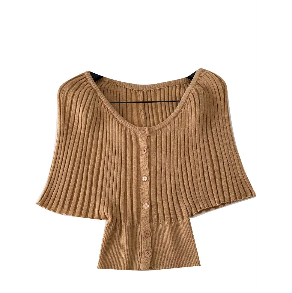 Niche Solid Color Cardigan