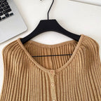 Niche Solid Color Cardigan