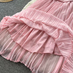 Elegant Patchwork A-line Dress