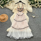 Fairy Backless Layered Halter Dress