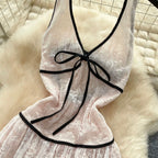 Fairy Backless Layered Halter Dress