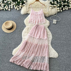 Sweetie Camisole & Cake Skirt Pink 2Pcs