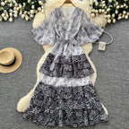 French Style Floral Cake Dress