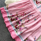 Sweetie Floral Print Vest Dress