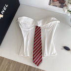 Uniform Style Camisole with Tie