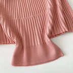 Color-blocking Lapeled Knitwear