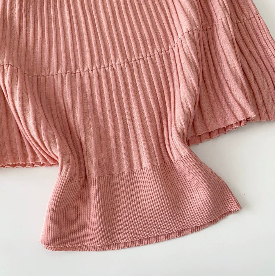 Color-blocking Lapeled Knitwear