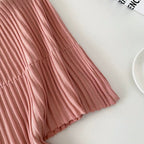 Color-blocking Lapeled Knitwear