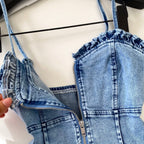 Vintage Pleated Denim Camisole