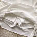 Cardigan & Bustier & Skirts White 3Pcs
