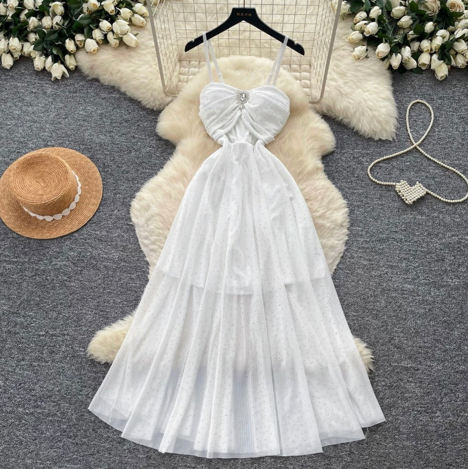 Fairy Mesh Patchwork Slip Dress
