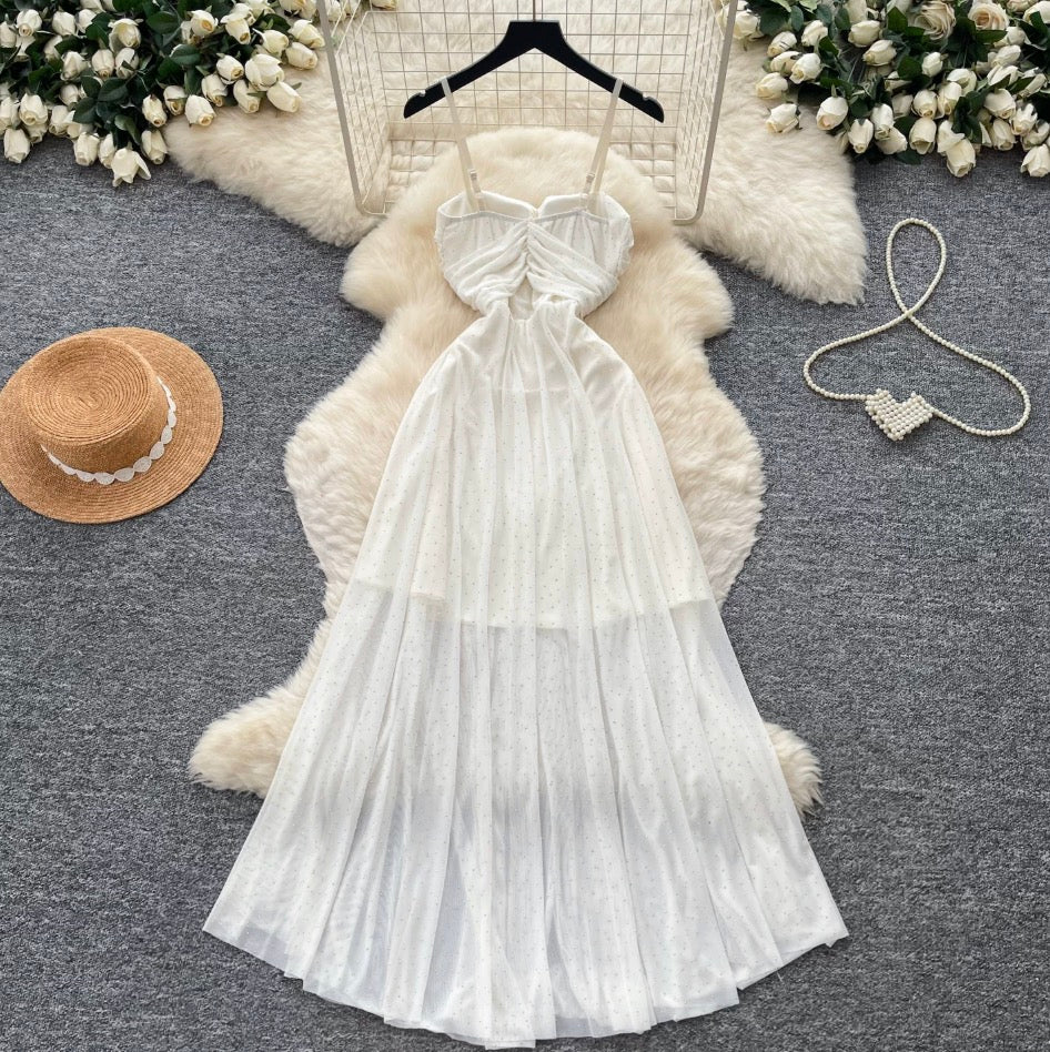 Fairy Mesh Patchwork Slip Dress