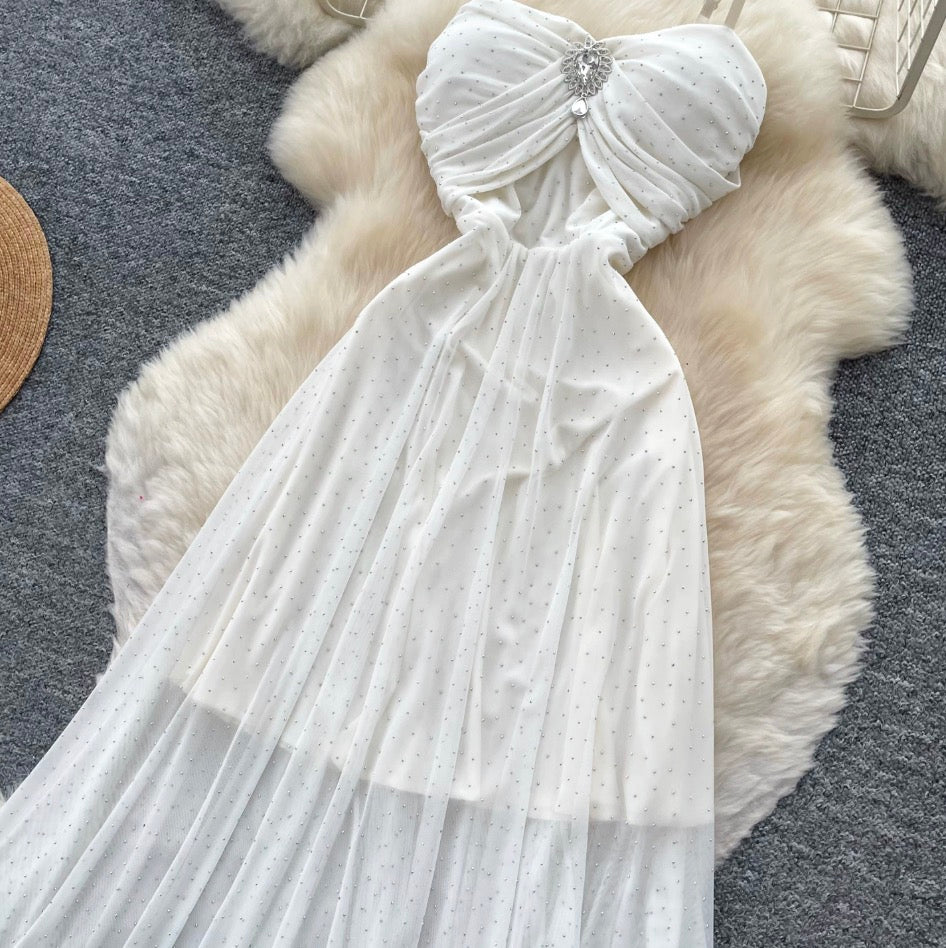 Fairy Mesh Patchwork Slip Dress