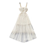 Fairy Mesh Patchwork Slip Dress