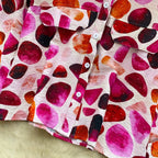 Casual Rhinestone Studded Print Shirt