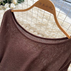 V-neck Knitwear & Skirt 2Pcs Sets