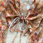 Vintage Flared Sleeve Floral Shirt